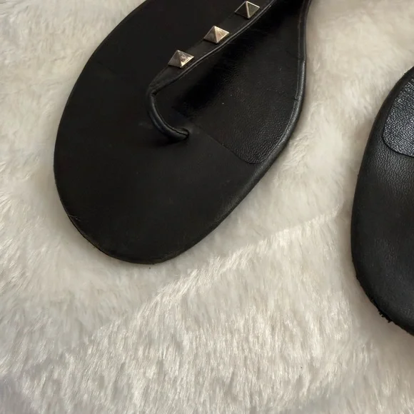 Valentino Noir Rockstud Gladiator Sandals